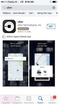 Uber（ウーバー）の使い方：アプリをダウンロードする
