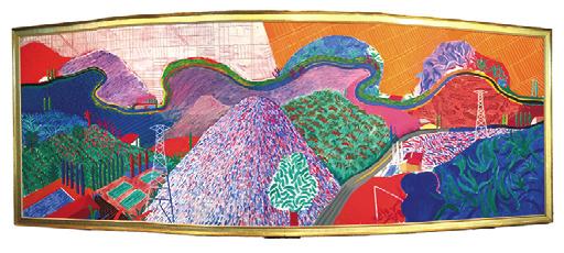 David Hockneyの作品「Mulholland Drive:The Road to the Studio」