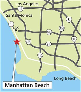 マンハッタンビーチの地図