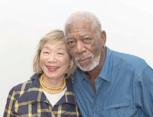 モーガン・フリーマンと成田陽子さん