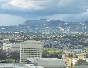 ロサンゼルス市庁舎から見た市街の様子