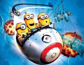 今、一番の目玉、3Dライド「Despicable Me Minion Mayhem」 ©2014 NBC Universal