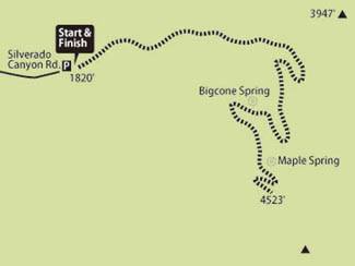 Main Divide (Cleveland National Forest)ハイキングコース/地図