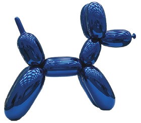 Jeff Koonsの作品「Balloon Dog (Blue)」