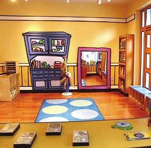 子どもたちがのびのび遊べる「Discovery Room」