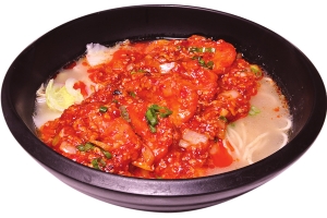 Prawn with Spicy Minced Pork Sauce Noodle Soup(テイスティー・ヌードル・ハウス)