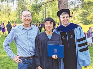 梶野尊麿さんの卒業式