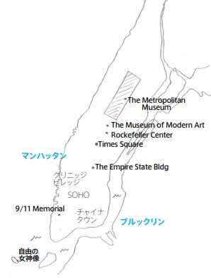ニューヨークの地図