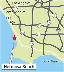 ハモサビーチ周辺の地図