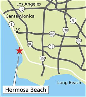 ハモサビーチ周辺の地図